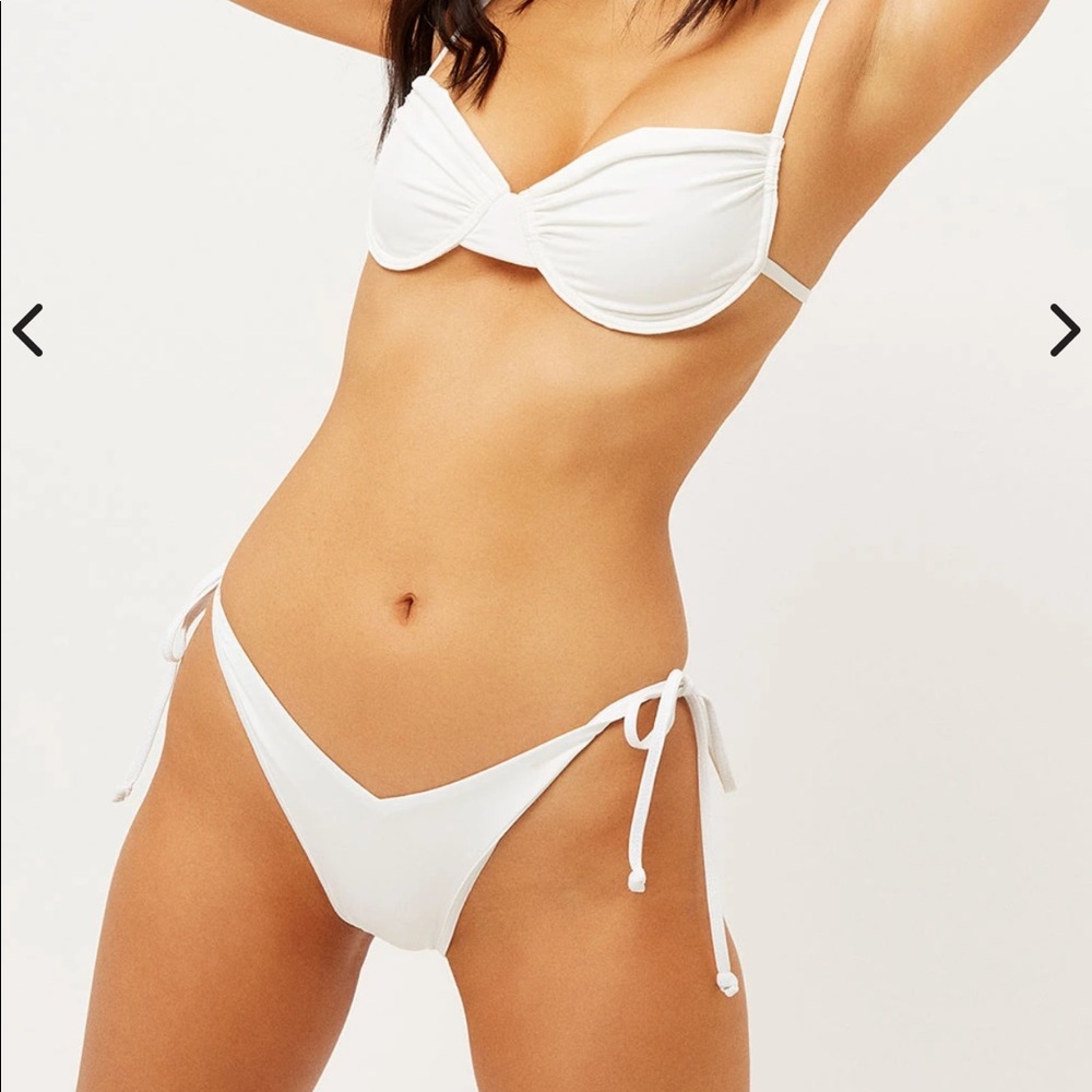 frankies bikinis white connor cheeky bikini bottom